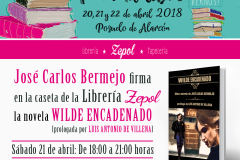 firma de la novela Wilde Encadenado en la Feria del libro 2018