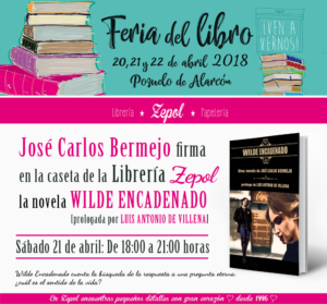 firma de la novela Wilde Encadenado en la Feria del libro 2018