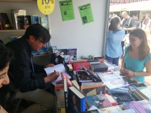 Firma de la novela Wilde Encadenado en la Feria del Libro de Valladolid. 2018